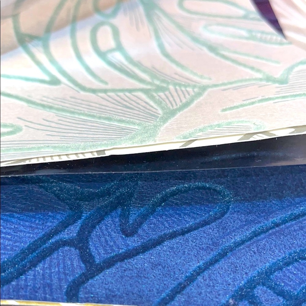 5 Large Designer Tropical Leaf Patterned Wallpaper Sample Sheets - Arts & Crafts